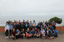 The group at the Pacific Ocean