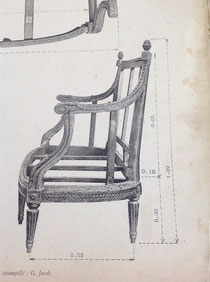 Tiré de la Collection des bois de sièges du Mobilier National, Dumonthier, Massin Éditeur Paris