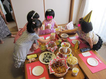 娘5歳のお誕生日会