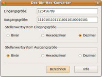 Dez-Bin-Hex-Konverter (Linux)