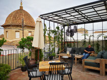 Unsere Hotel Terrasse