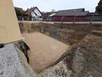 Endlich eine fertige Baugrube nach nur gut einer Woche