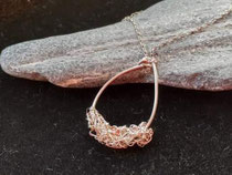 H4cmxW3cm silver wire necklace with 50cm chain £70