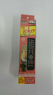 Remote Joker u/ TV Led/LCD/Tabung/Receiver parabola.  Daftar ada di bawah ini