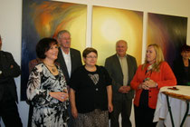 Dalia Blauensteiner (im Bild lnks) bei ihrer Vernissage