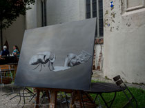 Untermalung mit Acrylfarben von Thomas Guggemos