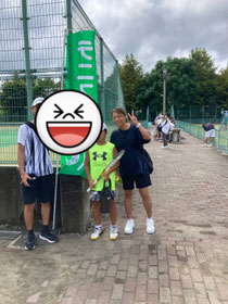 試合、初勝利おめでとう！