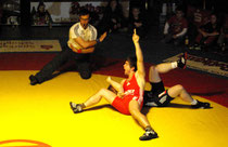 Beim 22:13 Erfolg glänzt Greco Trainer Thomas Franke mit einem Schultersieg