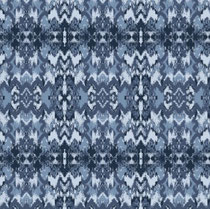 French-Terry-Sweat Ethno blau 