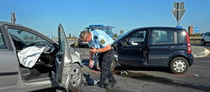 Vier Menschen sind bei diesem Unfall verletzt worden.   (BILD: Gehrmann)