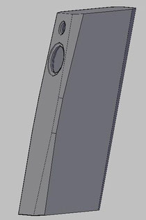 Computermodell der neuen 2-Wege Standbox.