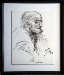 "Bill" charcoal on art paper
