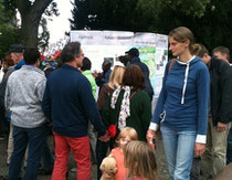 Mit dem Info-Stand auf dem Bremer Umweltbildungsfest im Sept. 2013