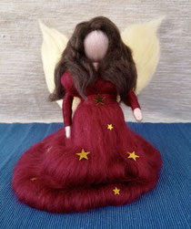 Handgemachter Weihnachtsengel aus Filz – festliche Weihnachtsdekoration, Schutzengel, Filzfigur als Weihnachtsgeschenk, Krippenfigur oder winterliche Deko.