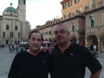 Il Prof. Rocco Fazzini, Presidente ANFE Marche e Andrea Benetti