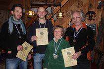 von links nach rechts: Stefan, Christian, Marion und Gevert