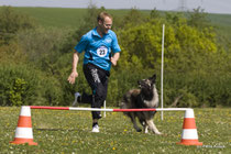 Diego beim Hürdenlauf