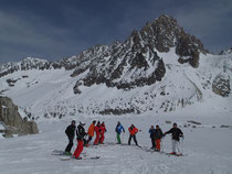 La belle équipe sur le Glacier d'Argentière