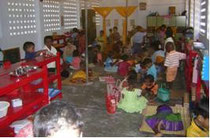 OeH unterstützte die Restaurierung der Kindergartenräumlichkeiten nach dem Tsunami 2004.