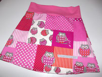 Stenzo Eulen Patchworkoptik pink