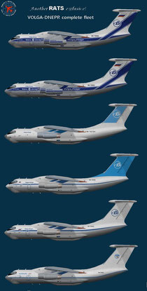 Volga Dnepr Ilyushin Il-76 fleet