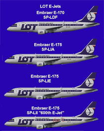 LOT Embraer 170/175 fleet