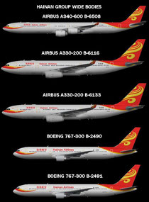Hainan Airlines widebodies