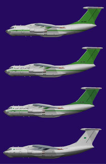 Libyan Air Cargo Il-76 fleet