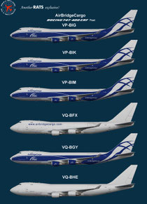 AirBridge Cargo Boeing 747-400F fleet