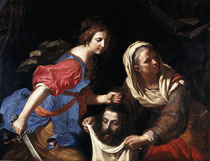 Le Guerchin, Judith tenant la tête d’Holopherne, 1651, huile sur toile, collection musée des beaux-arts de Brest.