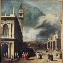 Canaletto (1697-1768), Venise, la Piazzetta San Marco, huile sur toile, collection musée des beaux-arts de Brest.