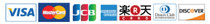 Credit Cards accepted:Visa, Master, JCB,Amex,Rakuten, Dinners,Discover