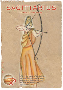 Postkarte Sagittarius