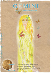 Postkarte Gemini