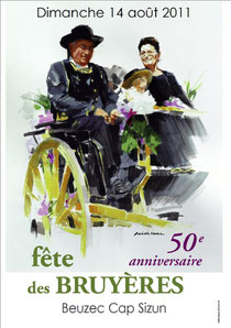 Affiche des 50ans de la fête des Bruyères  Réalisé par Fanch Moal