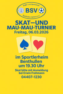 06.03.2026 Skat- und Mau-Mau-Tunier 