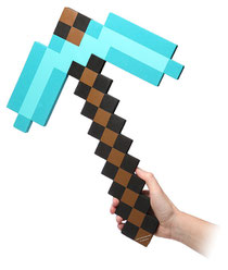 ThinkGeek Minecraft Foam Diamond Pickaxe シンクギークマインクラフトダイアモンドピックアックス