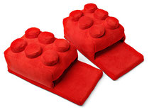 Building Block Slippers (Red) ブロックスリッパ（レッド）