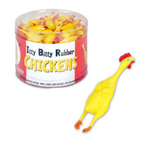 Itty Bitty Rubber Chicken ミニ ラバー チキン