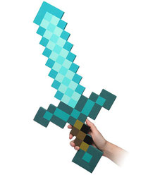 Minecraft Foam Diamond Sword マインクラフト フォーム ダイアモンドソード