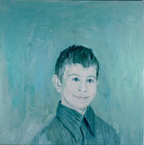 Benjamin, 1995 Oil on canvas 26 x 26"