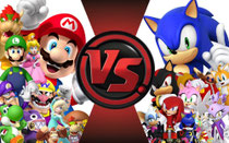 Personaggi di "Super Mario"(Nintendo) Vs personaggi di "Sonic the hedgehog"(Sega)