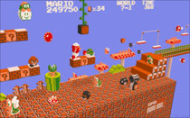 Una visione 3D del modo di "Super Mario"