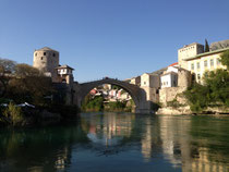 Mostar mit dem Fluß Neretva