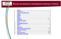 Annuaire Développement Durable CMA