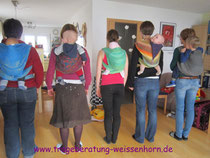 gemeinsames Rucksack-Binden