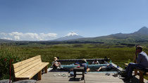 Blick aus dem Secret Garden Cotopaxi Hostel