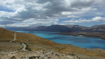 Lake Tekapo. Blick vom Mt John Observatory 