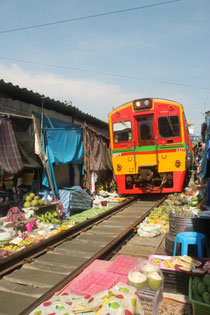 Train Market in Mae Klong