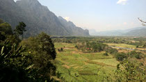 Ziplining bei Vang Vieng